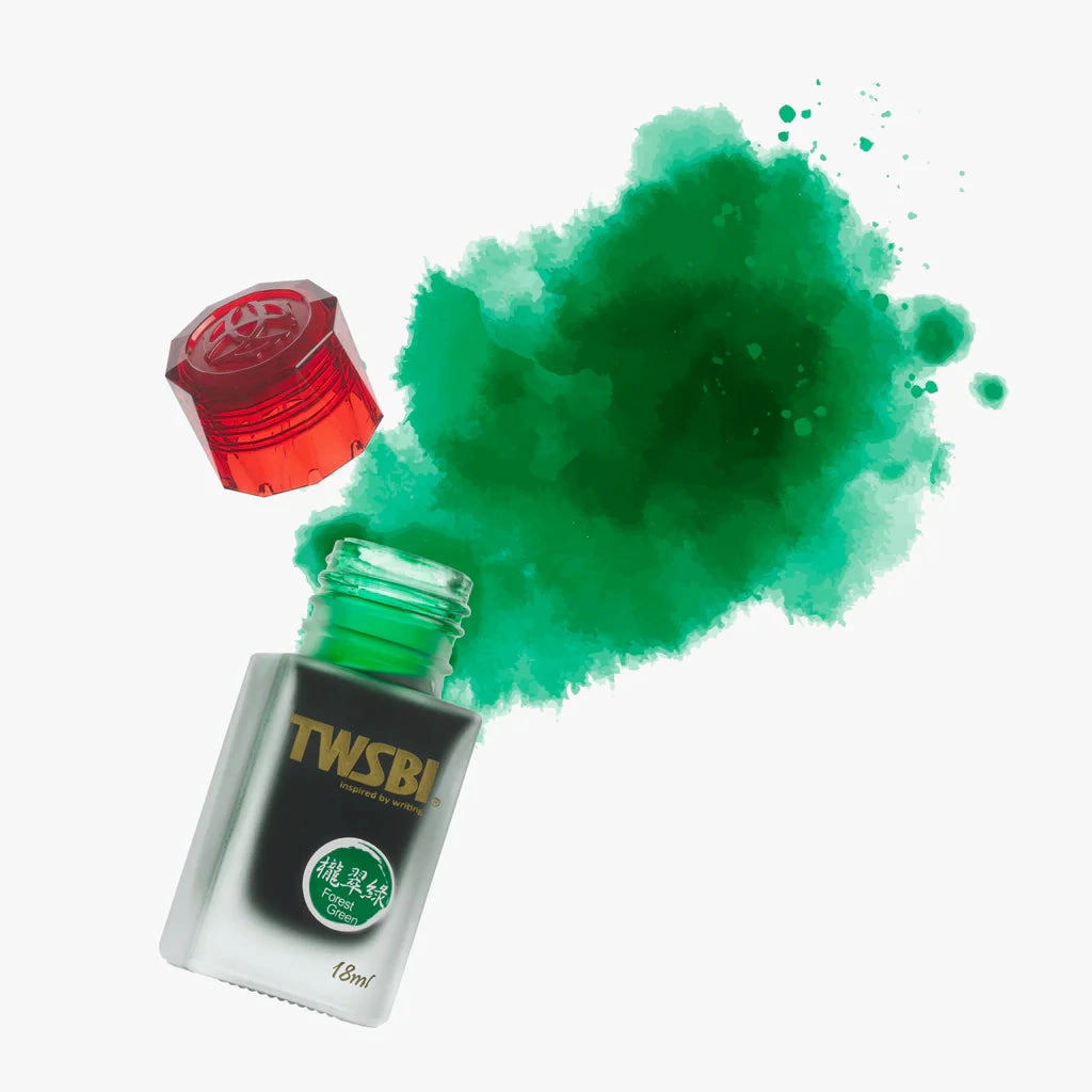 steel trendy Twsbi 1791 Forest Green Ink 18Ml