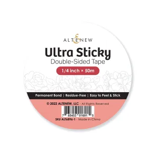 Ultra Sticky Double Sided Tape (1/4 Inch  50M) shiny solid