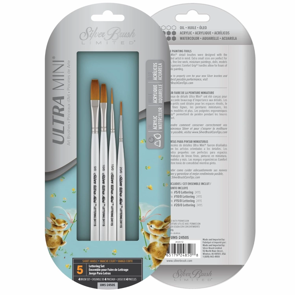 Ultra Mini? Lettering 4Pc Set organic springloaded