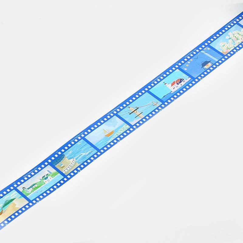 Ultramarine Blue Film Washi Tape Clear Bgm sturdy