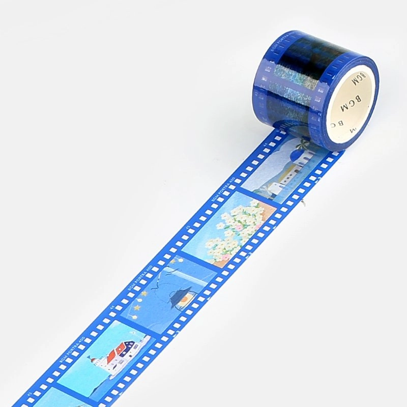 Ultramarine Blue Film Washi Tape Clear Bgm latest