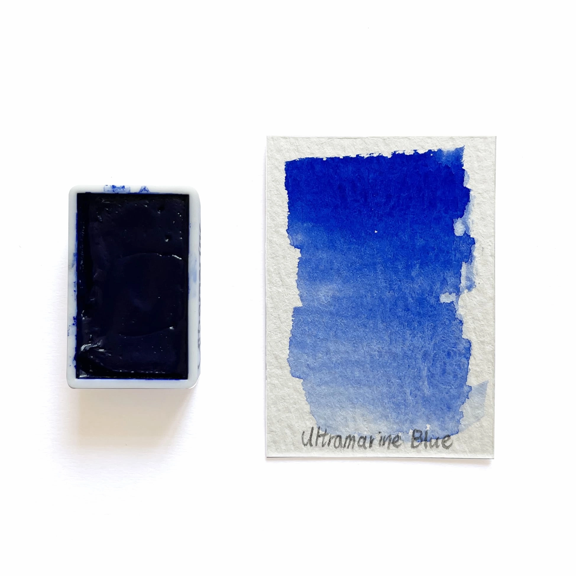 eco Ultramarine Blue Pb29 - Artist Grade Handmade Honey Based Watercolor Paint Full Pan 3.2Ml