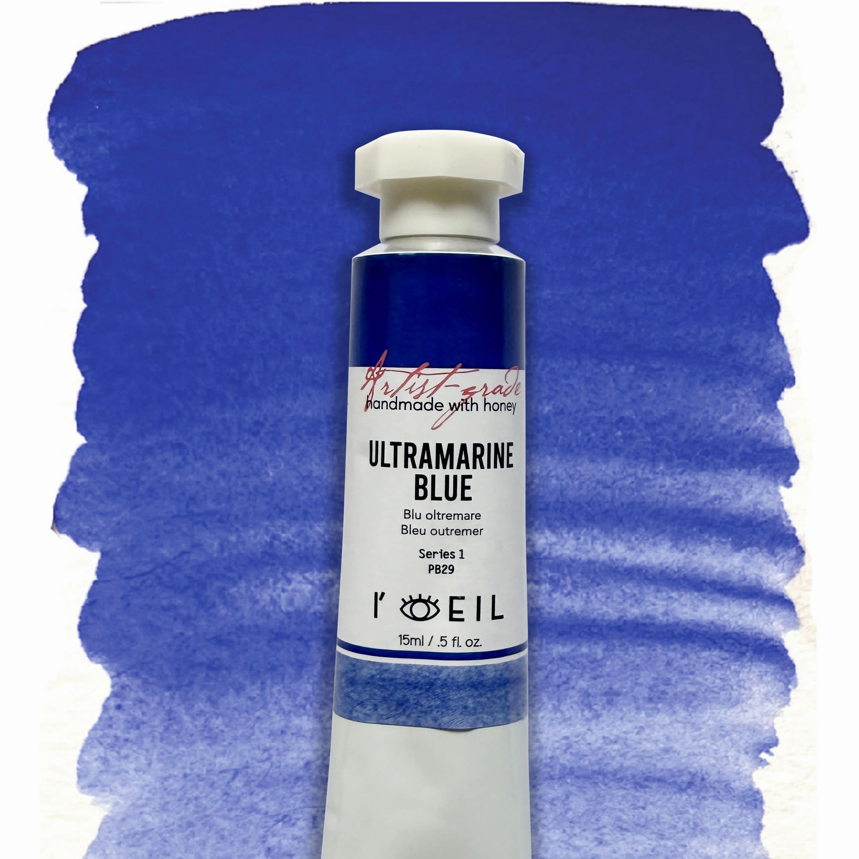 Ultramarine Blue Pb29 - Artist Grade Handmade Honey Based Watercolor Tube 15Ml single