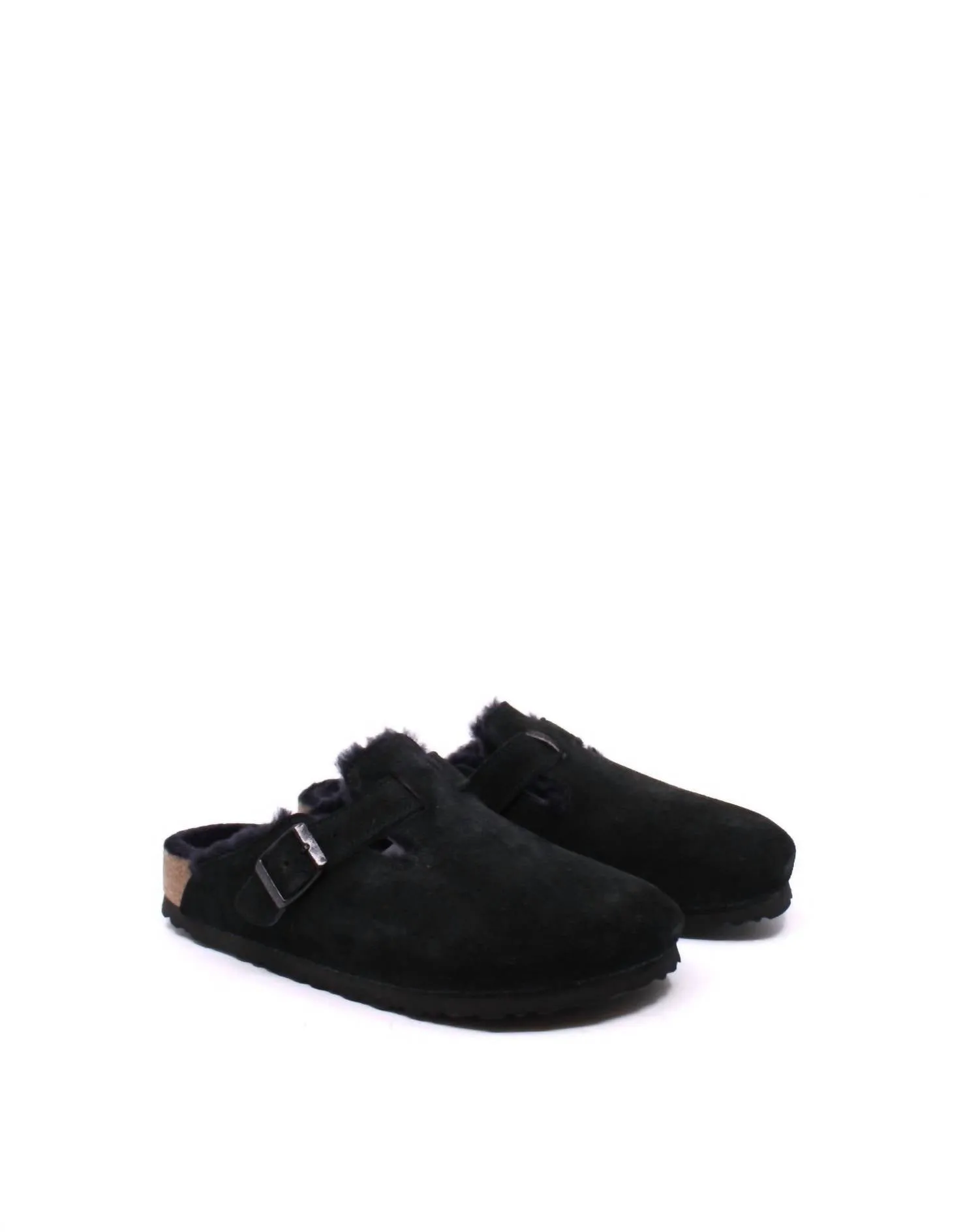 Unisex - Boston Shearling Clog - Schmal in Schwarz
