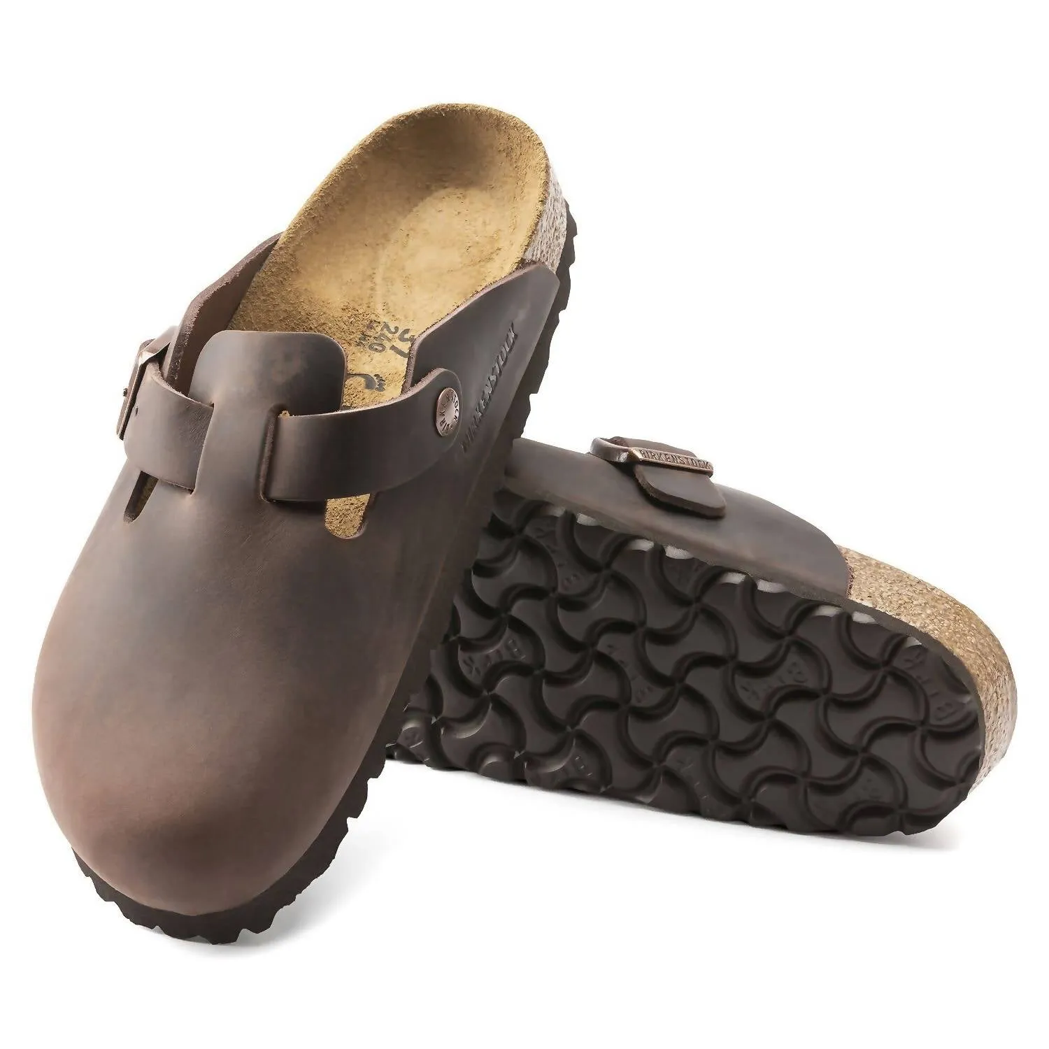 Unisex Boston Soft Footbed Sandal - Schmal in Habana Ölleder