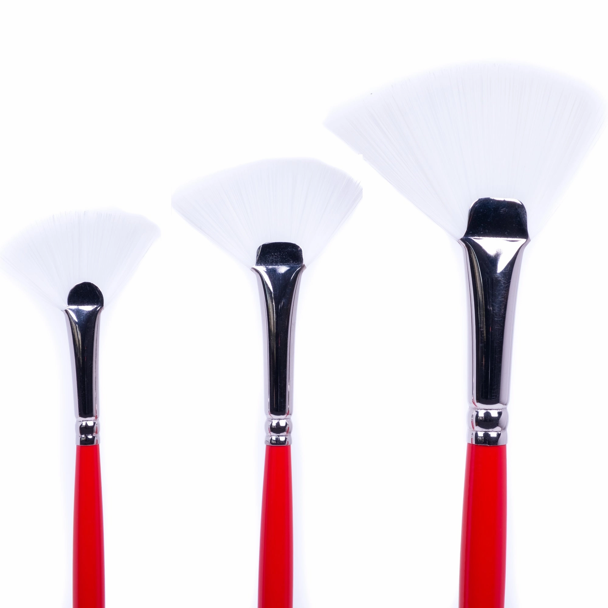 glass University Synthetic Bristled Fan Paintbrush