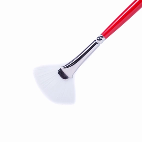 alloy glossy University Synthetic Bristled Fan Paintbrush