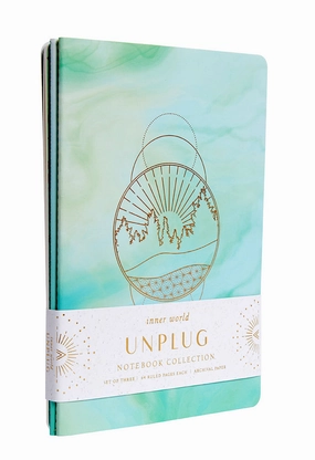 Unplug Sewn Notebook Collection (Set Of 3) metallic reliable