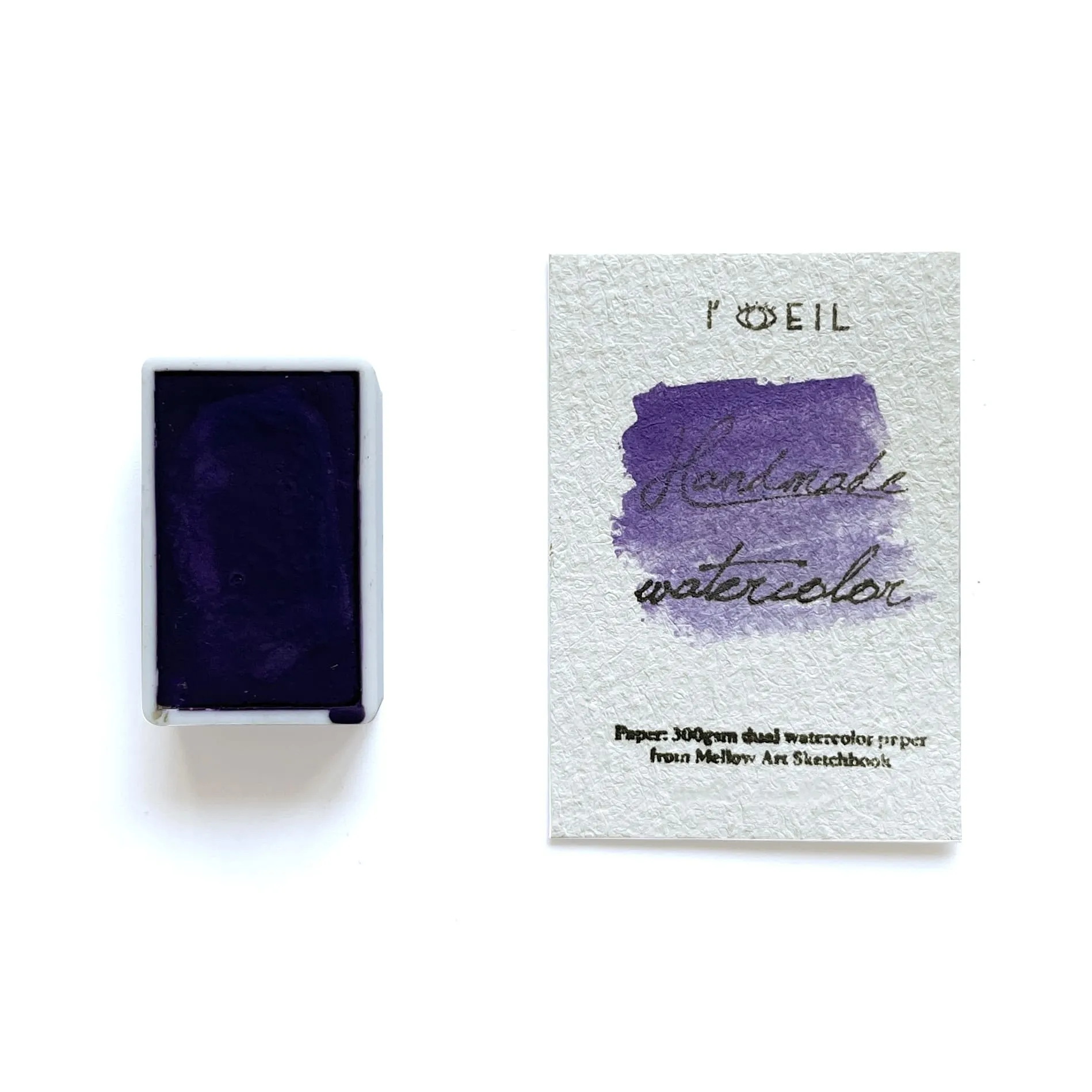 Violet Deep Pv23 - Artist Grade Handmade Honey Based Watercolor Paint Full Pan 3.2Ml reliable