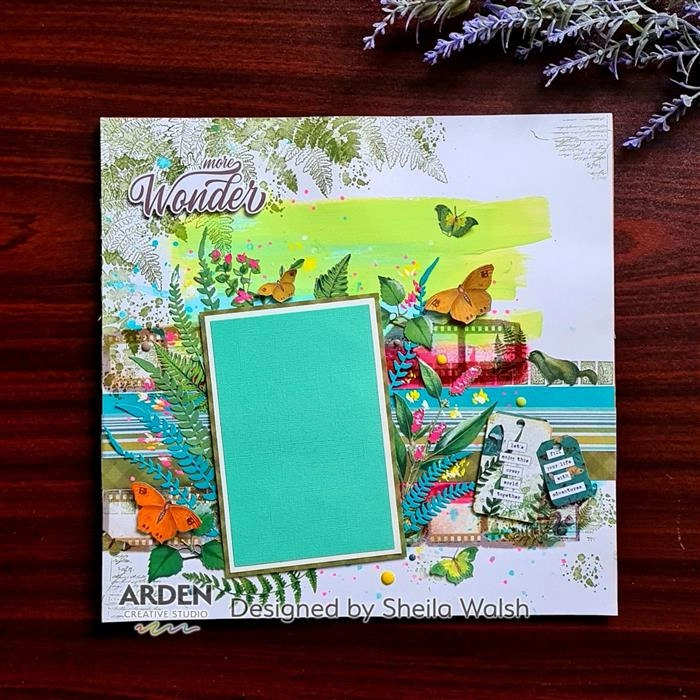 Arden Creative Studio Maker Series Fern Valley 4 In X 6 In Layering Clear Stamp Set antislip vintage