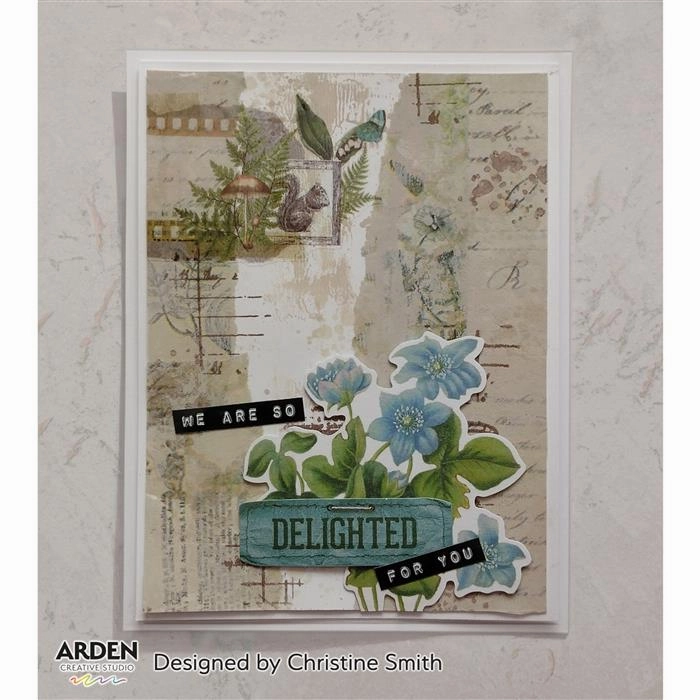 Arden Creative Studio Maker Series Fern Valley 4 In X 6 In Layering Clear Stamp Set small