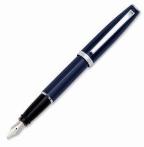 bold Aurora Style Resin Blue Fountain Pen