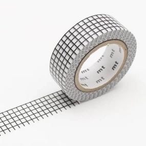 robust soft Graph Hougan Black Mt Grid Washi Tape