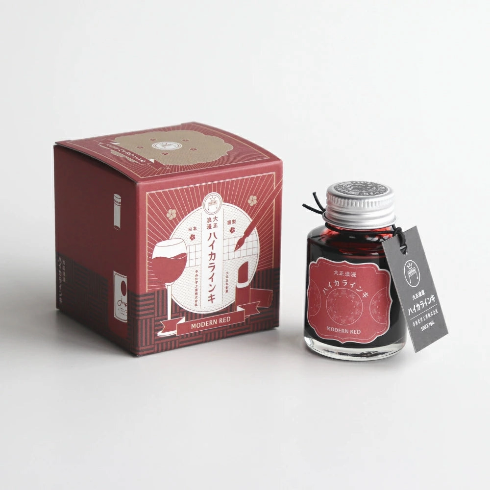 premium Teranishi Guitar Taisho Roman Haikara Ink - Modern Red - 40Ml