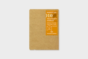 Traveler'S Notebook Refill- Passport Size Kraft File new boxed