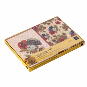 Van Gogh Skulls And Flowers Notebook Collection And Pouch Set foldable sturdy