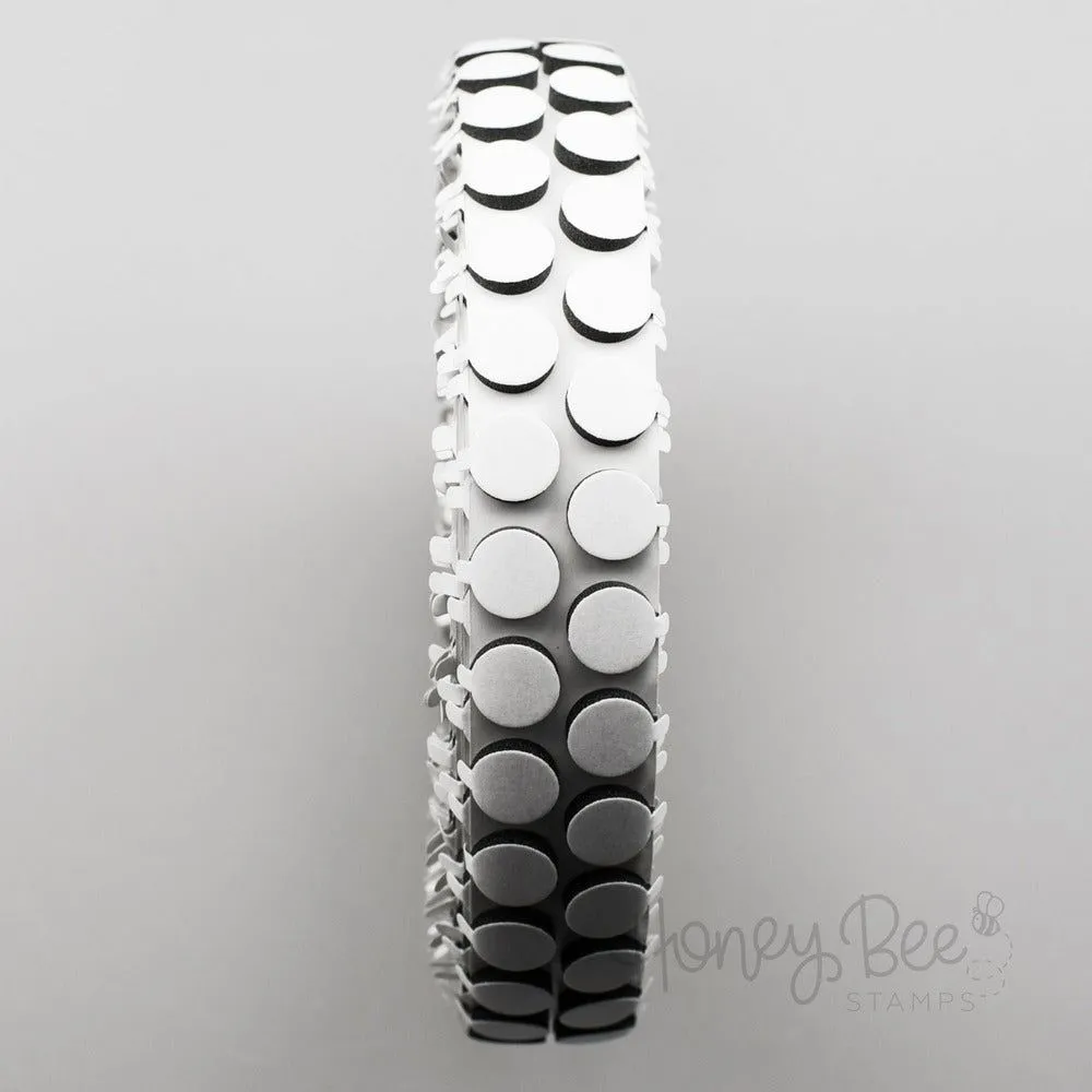 Black Foam Dots With Tab - 1/2" X 1/8" - 500Pk modern vivid
