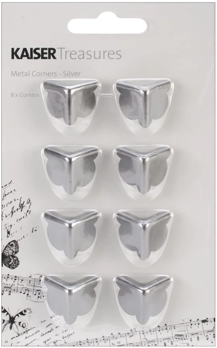 waterproof classic Kaisercraft Metal Corners - Silver