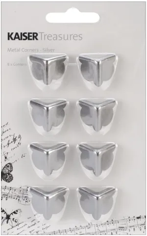 waterproof classic Kaisercraft Metal Corners - Silver