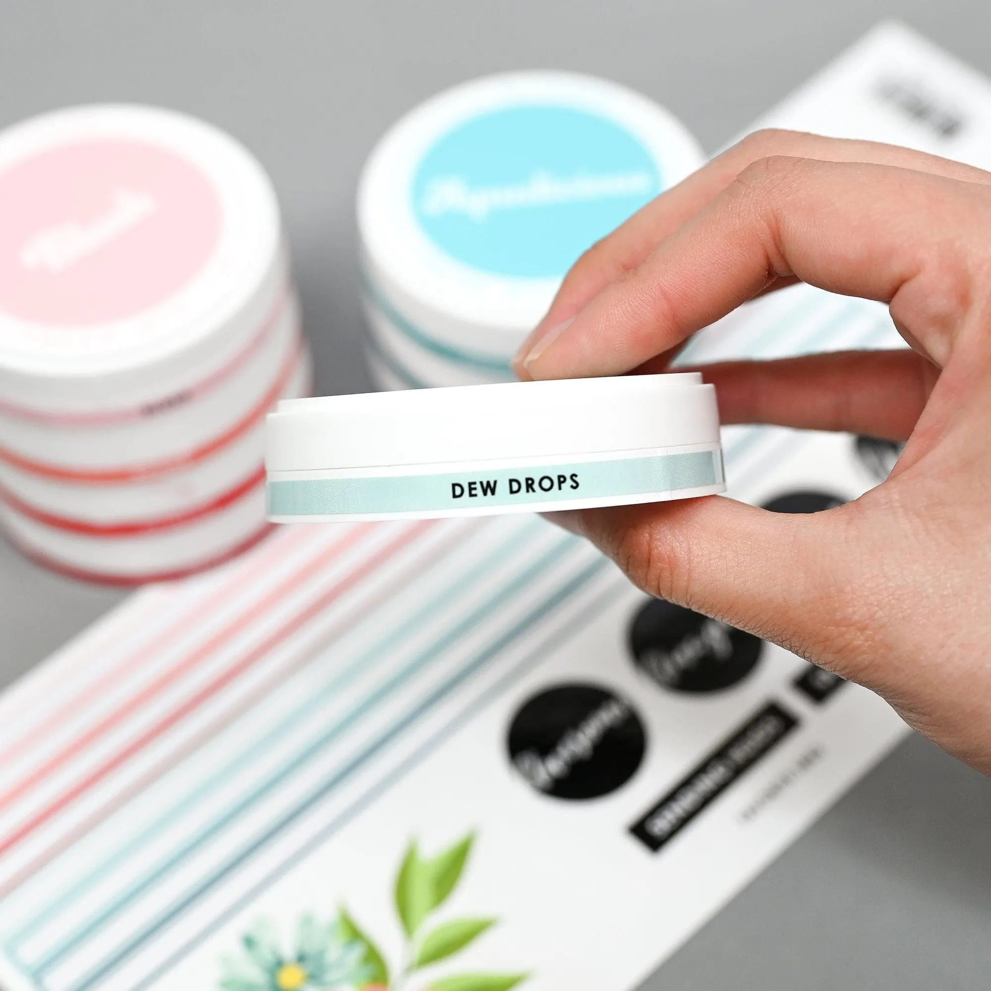 Round Ink Pads Label Set - Red Sunset, Sweet Dreams versatile