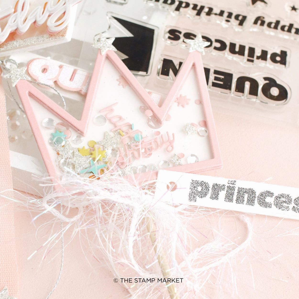 tall Birthday Queen Stamp