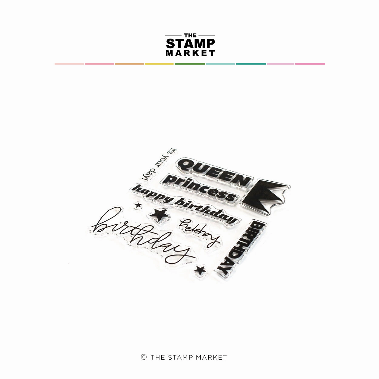 small washable Birthday Queen Stamp