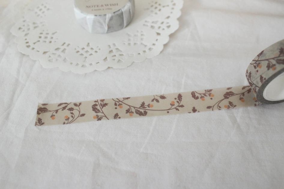 Gilded Acorns Washi Tape sturdy