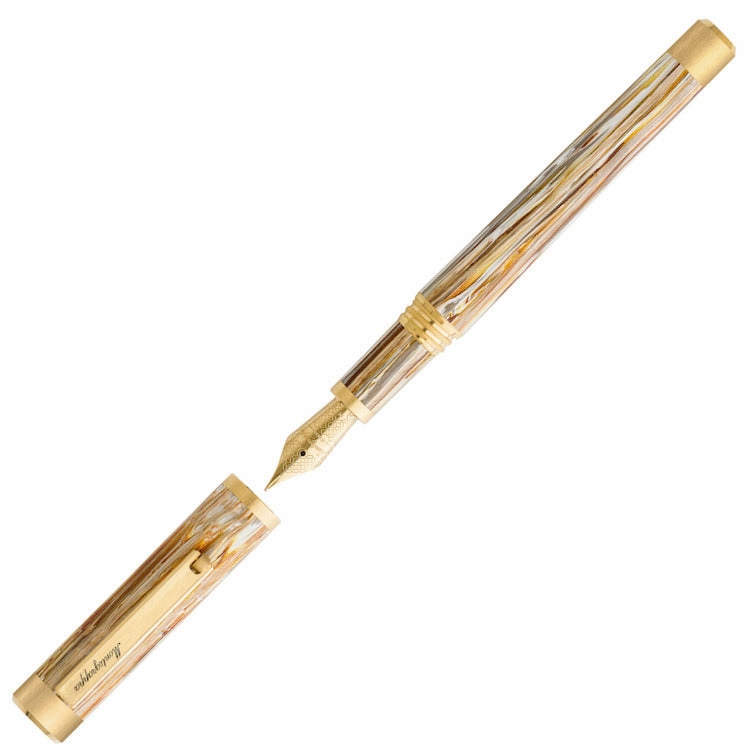 trendy Montegrappa Zero Caramel 14K Fountain Pen