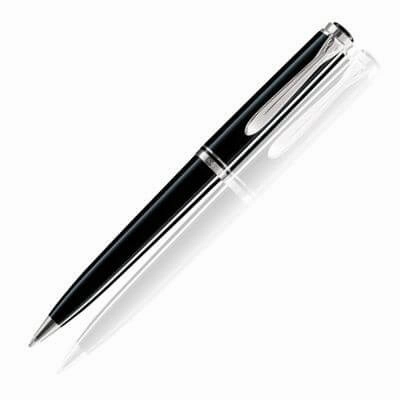 plastic Pelikan Souveran 805 Black/Silver Ballpoint Pen