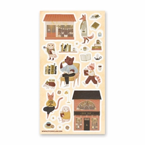 Stickii To The Bookshop Sticker Sheet solid