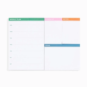 Weekly Everything Planner Desk Notepad biodegradable