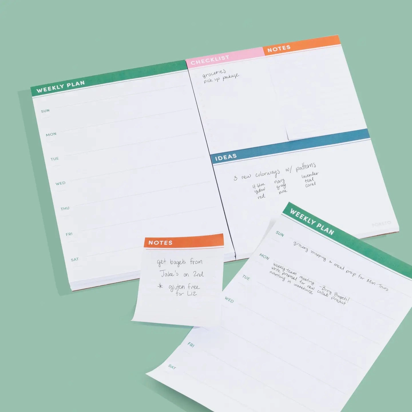springloaded Weekly Everything Planner Desk Notepad