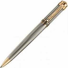 ergonomic Versace Astrea Yellow Gold Gunmetal Ballpoint Pen