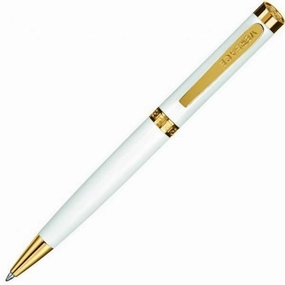 refined Versace Greca White/Gold Ballpoint Pen