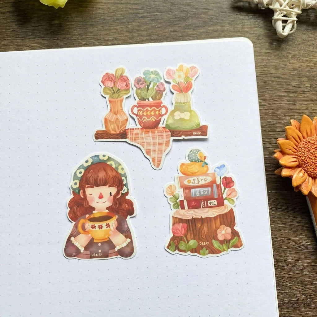 Paperaicashop Lovely Spring Sticker Pack magnetic
