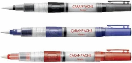 superior small Set Of 3 Pro Water Brushes, Caran D'Ache Museum Aquarelle Waterbrush