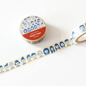 Vibrant Faces Washi Tape biodegradable