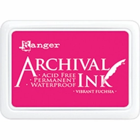 loose essential Vibrant Fuchsia Archival Ink Pad #0