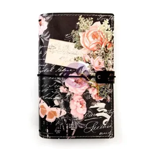 strong magnetic Vintage Floral Traveler'S Notebook Journal (Personal Size Cover Only)