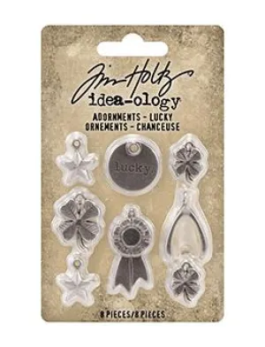 warm Tim Holtz Collection  Idealolgy - Metals -Adornment'S Lucky