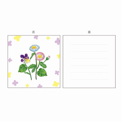 Daisy Flower Memo Pad Koniwa resilient organic