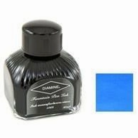 Diamine Bottled Ink 80Ml Mediterranean Blue flexible slim