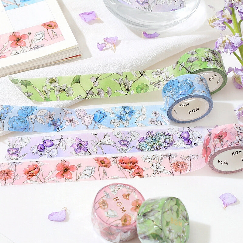 handy Vintage Floral Red Washi Tape