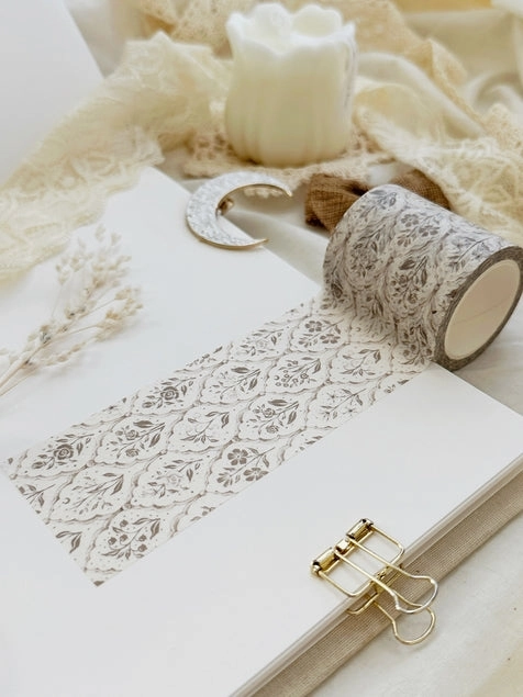 refillable Vintage Floral Wallpaper Washi Tape 50Mm