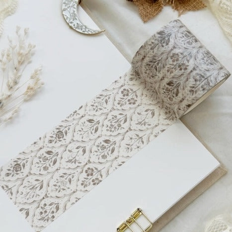 Vintage Floral Wallpaper Washi Tape 50Mm neutral