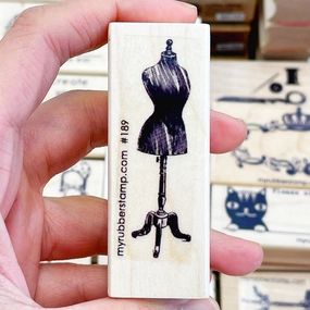 gift bulk Vintage Mannequin Rubber Stamp
