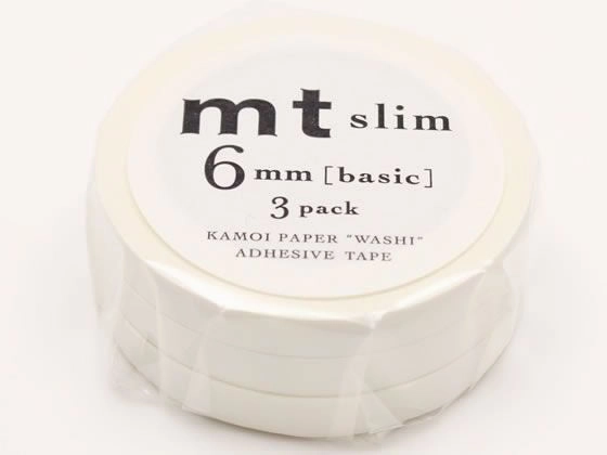 bright leather Mt Slim Matte White Washi Tapes