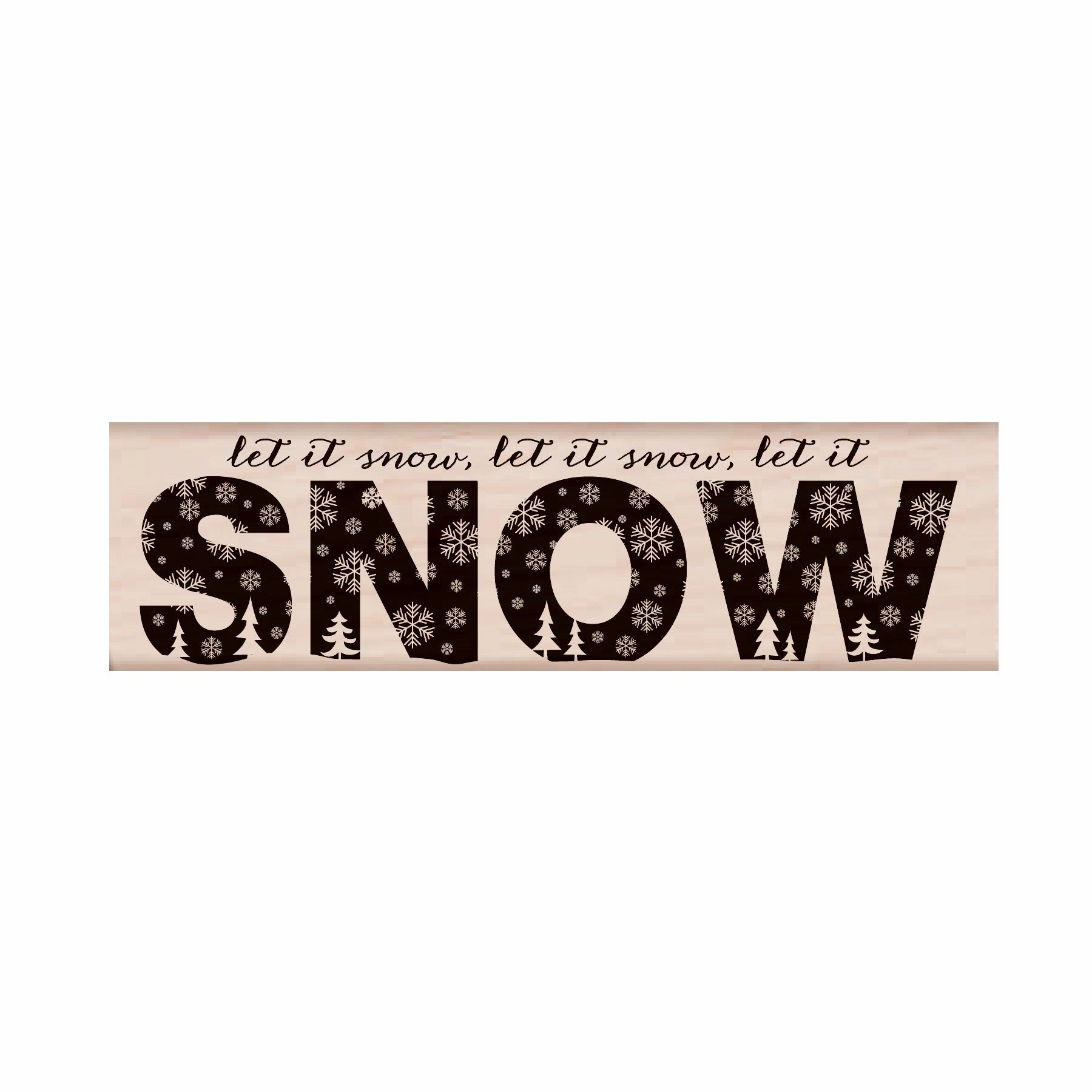superior slim Patterned Snow Stamp