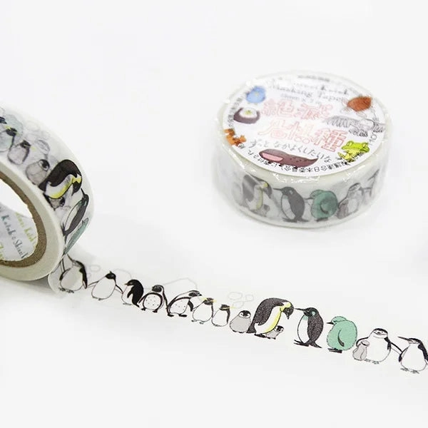 sleek Penguin Walk Washi Tape