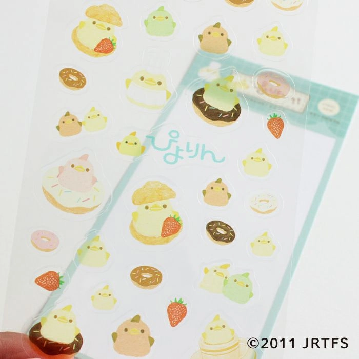 daily Piyorin Transparent Sticker Sheet - Sweets